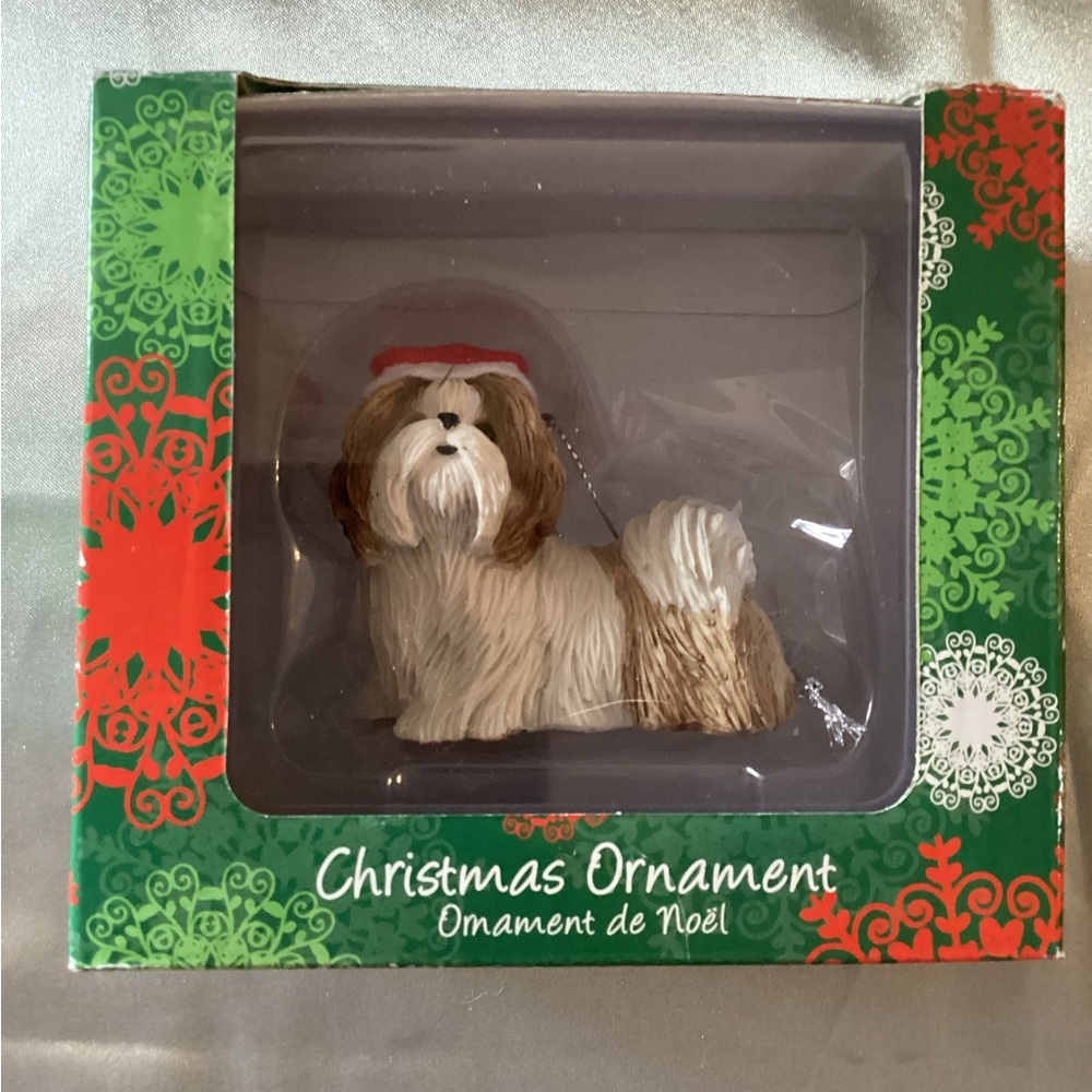 Shih Tzu Sandicast Canine Collection Ornament